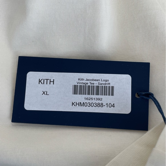 Kith Jacobean Logo Vintage Tee - Sandrift - Picture 4 of 4